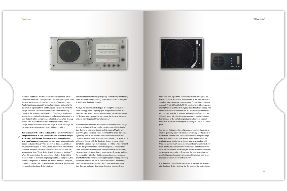 Apole Design Buch Innenseite Plattenspieler Rams