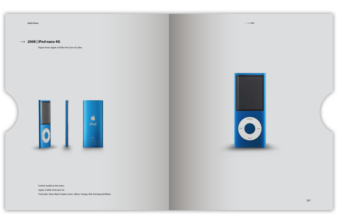 Apple Design Buch Innenseite iPod Nano