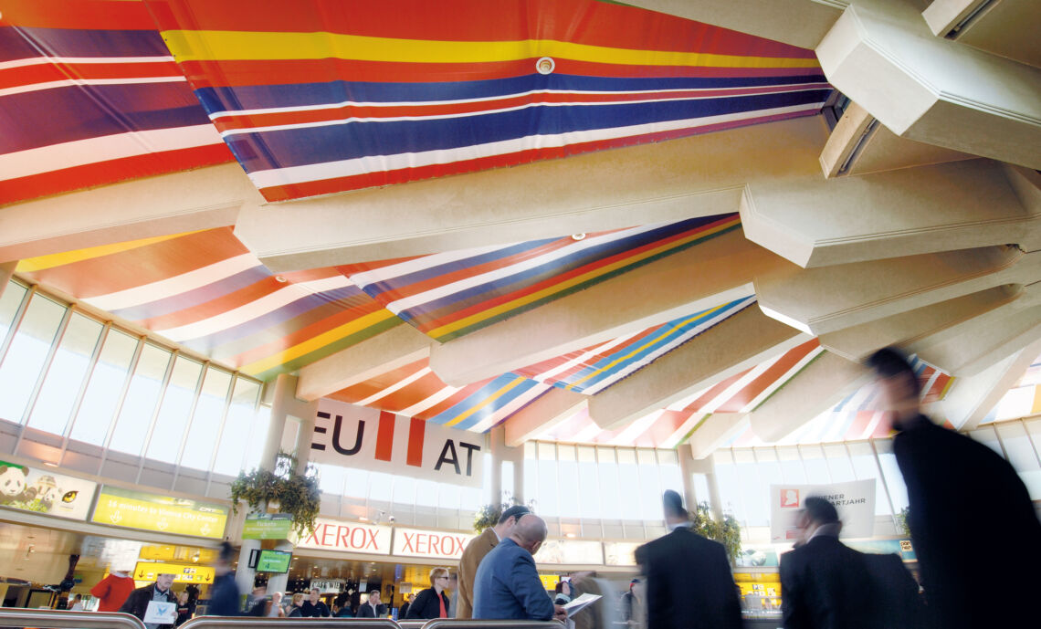 EU-Ratspräsidentschaft Ankunftshalle Flughafen