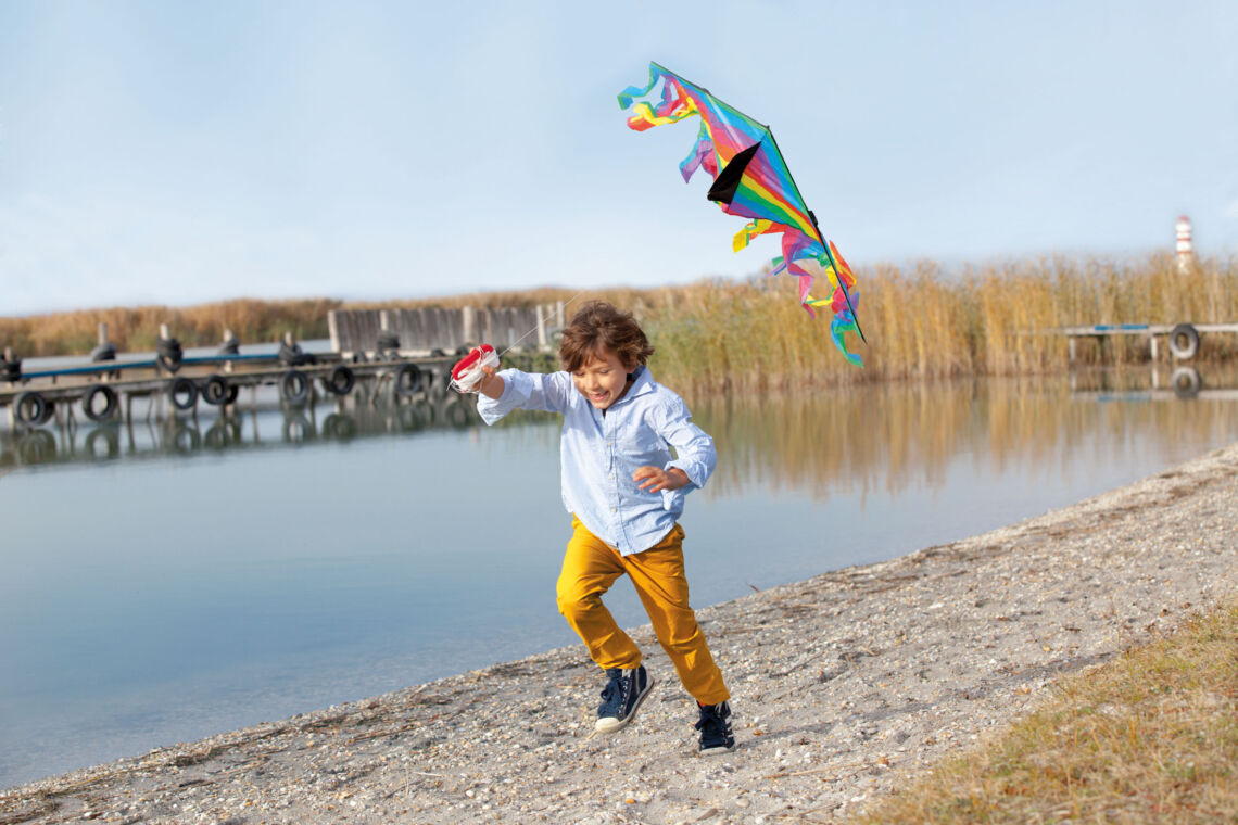 Energie Burgenland Fotoshooting Kind mit Drache