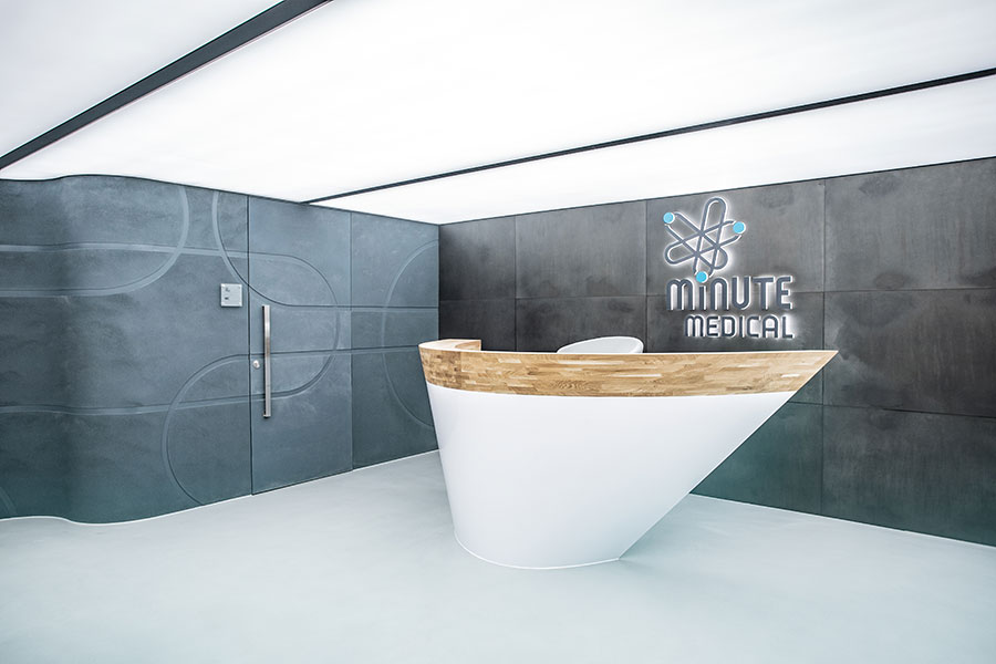 Minute Medical Branding Ordination Empfang