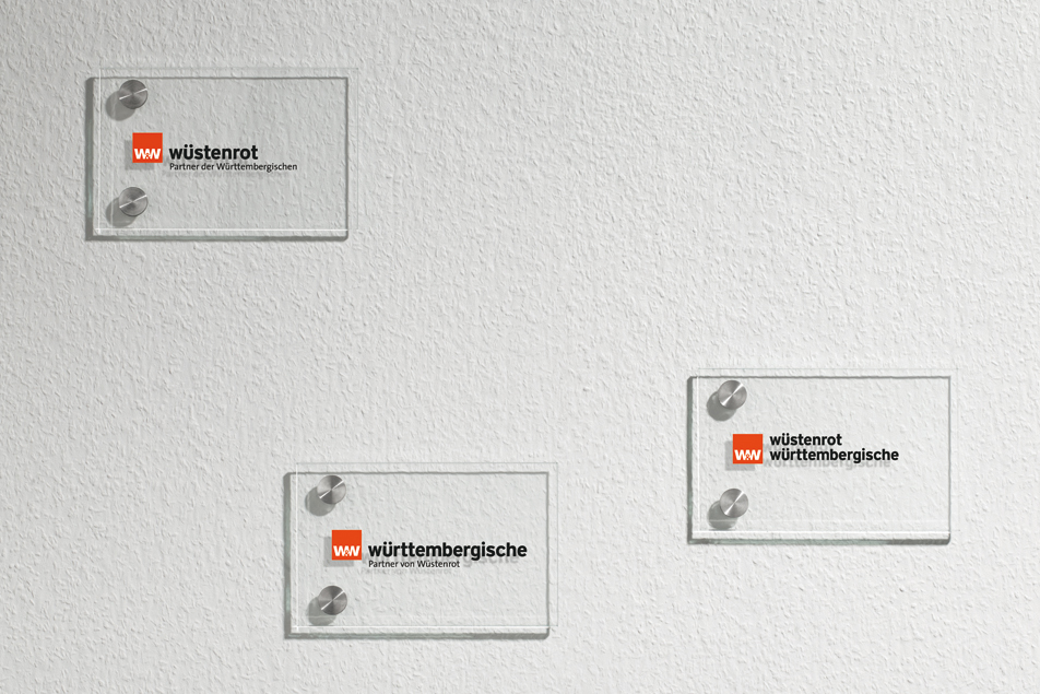 Wüstenrot Württembergische Schilder